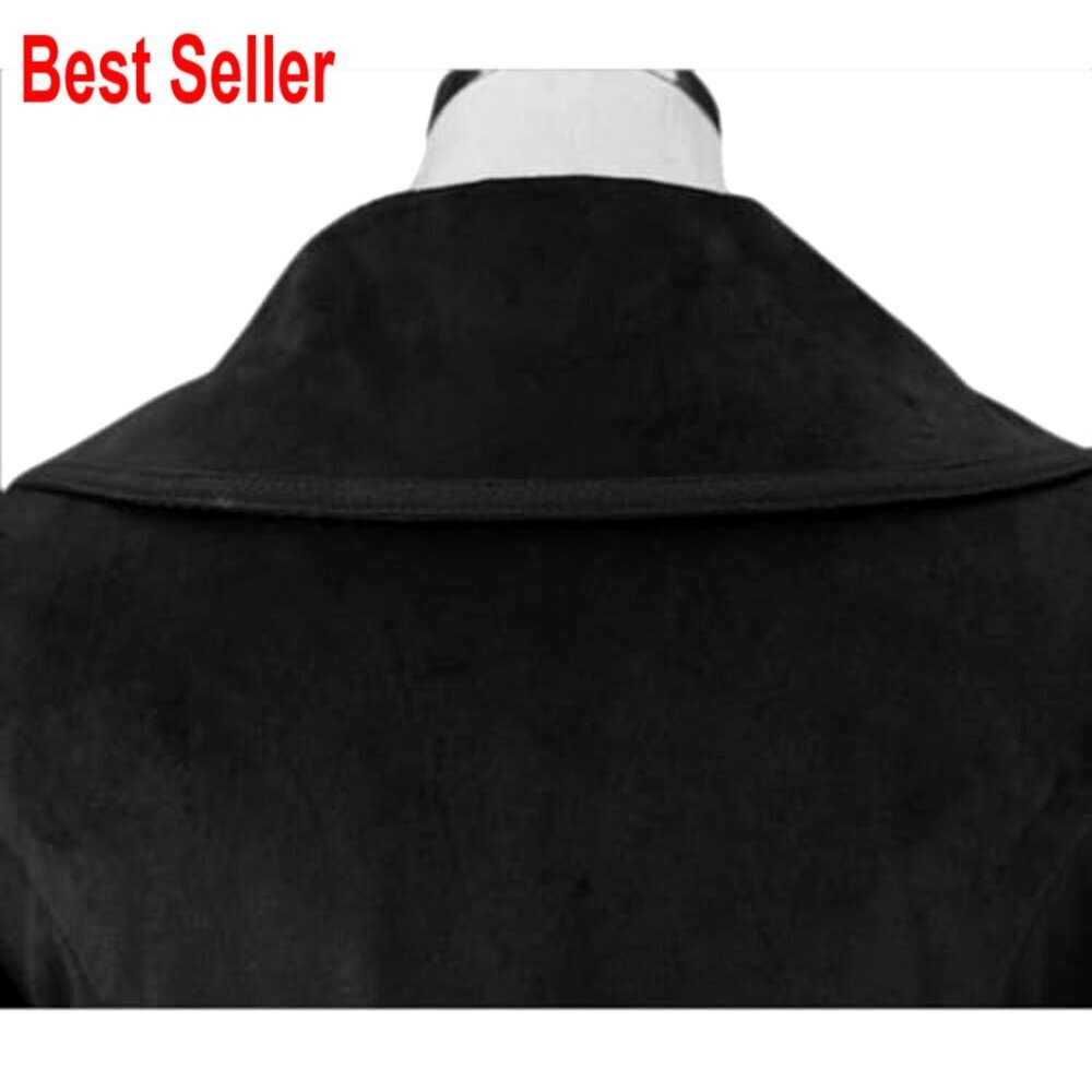 Victorian Trench Coat Double Breasted Long Winter Jacket Vintage Elegant - Picture 4 of 7